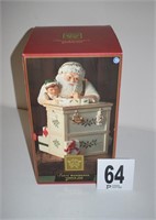 Lenox Santa Workbench Cookie Jar in Box