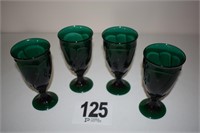 (4) Noritake Evergreen Swirl Ice Tea Glasses