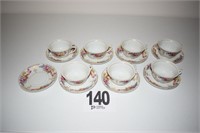 (8) Cups & Saucers - Stamped Japan