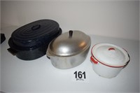 (3) Lidded Boiler Pots