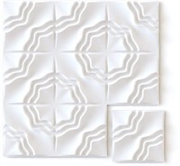 Designer Paintable 3D Wall Panels - Matte White