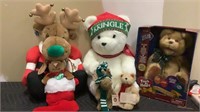 Christmas stuffed bears