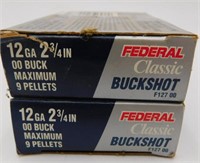 12 Gauge 00 Buck Shot Shotgun Shells 10 Rounds