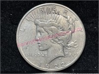 1922-S Peace silver dollar