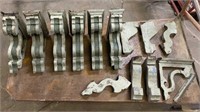 6 Antique Corbels and Other Matching Trim