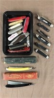 Pocket knives & straight razors