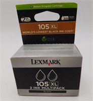 2 Printer Cartridge Lexmark 105XL Black
