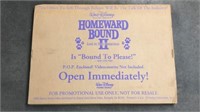 Homeward bound 2 Movie promo video store standee