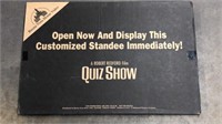 Quiz show Movie promo video store standee
