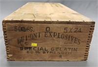 Old Advertising Dupont Explosives Crate