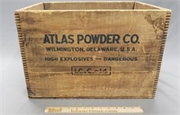 Old Advertising Atlas Explosives Crate
