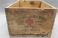Early Advertising Dupont Explosives Crate
