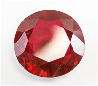 48.35ct Round Cut Red Natural Ruby GGL