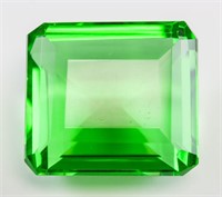 96.75ct Emerald Cut Green Natural Peridot GGL