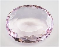 89.30ct Oval Cut Pink Natural Amethyst GGL