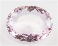 100.00ct Oval Cut Pink Natural Amethyst GGL
