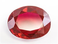 30.20ct Oval Cut Red Natural Ruby GGL