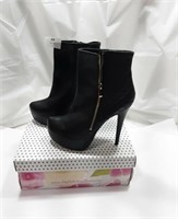 NEW LADIES HIGH HEELED BOOTS - SIZE 38