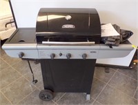 THERMOS PROPANE BBQ GRILL W/SIDE BURNER & COVER...