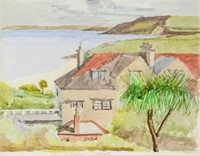 Winifred Nicholson British Watercolor "Falmouth"