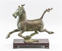 Chinese Bronze Flying Horse Statue