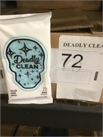 4 CTN (96) DEADLY CLEAN WIPES