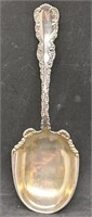 Sterling Silver Berry Spoon With Gold Gilt