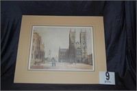 Westminster Abby Print with Matting 20x25"
