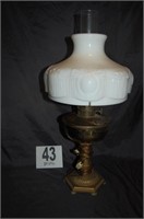 23" Lamp with Milk Glass Globe
