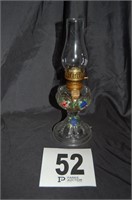 Glass Oil Lamp 10.5"