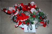 Christmas Table Candle Centerpiece 17"