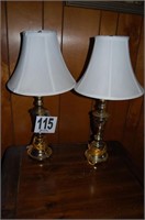 2 Brass 24” Lamps