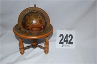 Small Wood Globe 10”