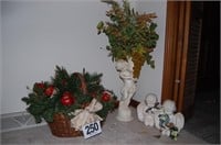 Misc. Flower Arrangement and Angle Figurines