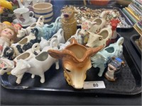 Decorative cow creamers.