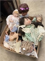 Dolls, stuffed animals, toys.