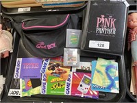 Game Boy games, booklets, Fanny pack.