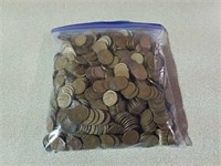 Bag of wheat pennies 6.6 lb