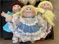 3 bisque cabbage patch dolls.