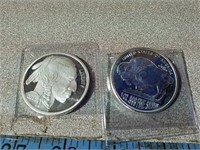 2- 1 oz silver rounds