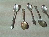 6 teaspoons marked Sterling total weight 150 grams