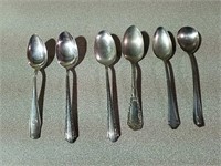 6 spoons five are marked Sterling 119 total weight