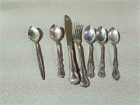 Assorted flatware all marked Sterling 187 grams