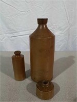Vintage salt glaze bottles