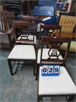 4-- ANTIQUE DINING ROOM CHAIRS