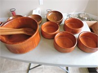 Wood Salad Set + Additional Bowls