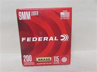 200 Rounds Federal 9mmL