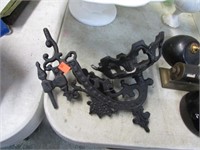 CAST IRON OIL LAMP WALL BRACKET