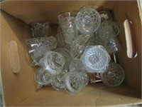 BOX LOT-- MISC GLASSWARE