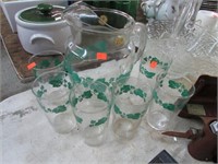 PITCHER & 6 GLASSES